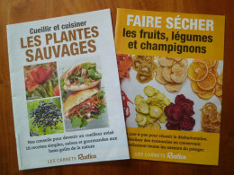 Lot 2 Carnet Rustica Cueillir Et Cuisiner Les Plantes Sauvages & Faire Sécher Les Fruits Légumes Champignons... - Tuinieren