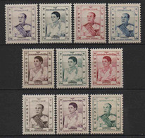 Cambodge - 1955  - Effigies   - N° 42 à 51  - Neufs ** -  MNH - Cambodia