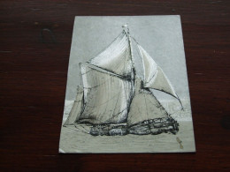 Delcampe - 72752-   GLITTER CARD / SAILING SHIP - Segelboote