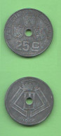 Belgique 25 Centimes 1944 German Occupation Belgium Belgio Belgen  WW2 - 25 Centesimi