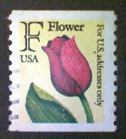 United States, Scott #2518, Used(o) Coil, 1991, Rate Change "F" Tulip , (29¢) - Usados