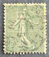 FRA0130U97 - Type Semeuse Lignée - 15 C Olive Used Stamp - Type V - 1917-20 - France YT 130d - 1903-60 Semeuse Lignée