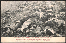 1913 Balkan II War Montenegrins Against Bulgarians After Onslaught  On The Wires In Bardanjol. 27.i 1913 Rare I- 797/56 - Montenegro