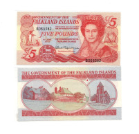 Falkland Islands 5 Pounds 2005 QEII P-17 UNC - Islas Malvinas