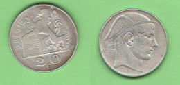 Belgium 20 Francs 1951 Der Blgen Belgique Belgio Belgen - 20 Francs