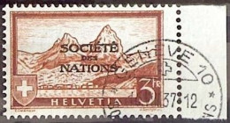 RARE Schweiz Suisse 1937: Dienst III Service SOCIÉTÉ DES NATIONS (SdN) Zu+Mi 56 Mit ⊙ GENÈVE 16.VIII.37 (Zu CHF 300.00) - Service