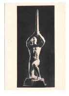 Sculpture Schwertweihe Sword Song Artist Ernst Wilhelm Kubiena Austria RPPC 4X6 Postcard - Sculptures