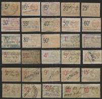 FISCAUX EFFET   TYPE MEDAILLON DE TASSET 1921    DENTELES 30  TIMBRES  OBLITERES - Altri & Non Classificati