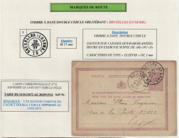 Entier CP N°6 S/Feuille Explicative Obl. Tardive Double Cercle Bruxelles (Luxembourg) 12/1/77 1S > E/V C. D'arrivée BXL - Landpost (Ruralpost)