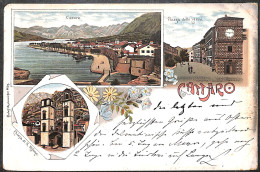 1898 Cattaro - Kotor One Of The First Lithographs, Port, Old Clock And Church. I-  774/56 - Montenegro