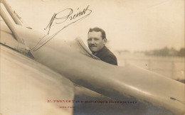 Maurice PREVOST * Dédicace Autographe Signature * Carte Photo Aviation * Aviateur Né à Reims * Avion Déperdussin Prévost - Flieger