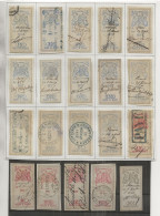 FISCAUX EFFET     TYPE GROUPE ALLEGORIQUE 1874/1977 20 TIMBRES Entre N°212 ET 240 CTE + 100 - Other & Unclassified