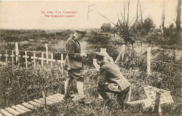 Militaria - Le Nom D'un Camarade - Soldats érigeant Des Croix Dans Un Cimetière Militaire - Animée - Carte Neuve - CPA - - War Cemeteries