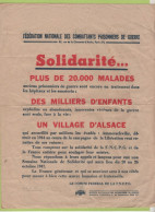 1947 / SOLIDARITE POUR LA RECONSTRUCTION DU VILLAGE ALSACIEN AMMERSCHWIHR DETRUIT EN 1944 - - Documenti