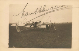 Maurice CHEVILLARD * Dédicace Autographe Signature * Carte Photo Aviation * Aviateur Français * Avion Chevillard - Aviatori