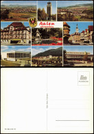 Aalen Mehrbild-AK  Fischerinbrunnen Marktplatz Hallenbad Burgerspital 1970 - Aalen