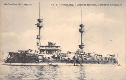 Bateaux - Guerre - Toulon - Amiral Baudin - Cuirassé D'escadre - Militaria - Carte Postale Ancienne - Guerra