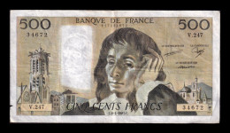 Francia France 500 Francs Pascal 1987 Pick 156f Bc F - 500 F 1968-1993 ''Pascal''