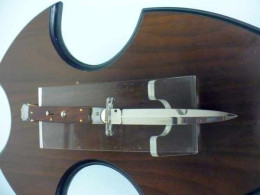 SWINGUARD-Frank Beltrame -italian Stiletto- 28cm - Impugnatura Di Legno Di Cocobolo, Lama Dagger- Modello FB 550/83D - 1 - Armes Blanches