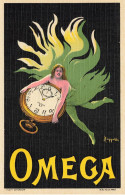 Montres OMEGA * CPA Publicitaire Illustrateur Cappiello CAPPIELLO * Art Nouveau Jugendstil * Horlogerie Publicité Pub - Advertising