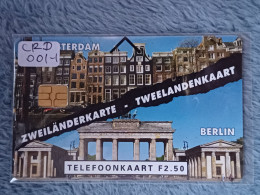 NETHERLANDS - CRD001-1 - Tweelanden Kaart Amsterdam/Berlin - 1.000EX. - Privadas