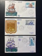 Enveloppes 1er Jour "Navires De Liaison Anciens Et Modernes" - 01/01/1988 - 135/136 - TAAF - Iles Kerguelen - Bateaux - FDC