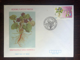 PAKISTAN FDC COVER 1992 YEAR MEDICINAL PLANTS HEALTH MEDICINE STAMPS - Pakistan