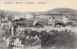 Karlsbad - Westend-Stadtpark-Gartenzeile Gel.1919 - Böhmen Und Mähren