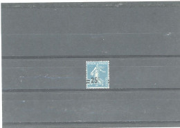 VARIÉTÉ- N°217 -SEMEUSE CAMÉE 25 /30 BLEU N**-SURCHARDE A CHEVAL ( Maury 217 E) - Unused Stamps