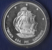 ARGENTINA AÑO 2002 25 PESOS PLATA " FRAGATA PRESIDENTE SARMIENTO" PESO 27,1 GR - Argentinië