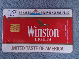 NETHERLANDS - CXD167 - Winston Lights (Esi Chip) - CIGARETTE - BIRD - EAGLE - 6.000EX. - Private