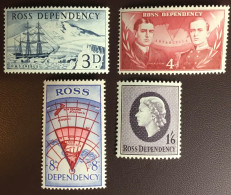 Ross Dependency 1957 Definitives Set MNH - Unused Stamps