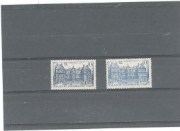 VARIÉTÉ- N°760 -N* -10 F LUXEMBOURG -BLEU NOIR - Unused Stamps