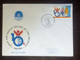 PAKISTAN FDC COVER 1997 YEAR DISABLED PEOPLE HEALTH MEDICINE STAMPS - Pakistan