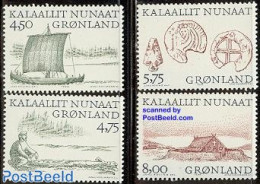 Greenland 1999 Viking Discoveries 4v, Mint NH, History - Transport - Archaeology - Explorers - Ships And Boats - Nuevos