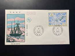 Enveloppe 1er Jour "Ilots Des Apôtres" - 01/01/1989 - PA103 - TAAF - Crozet - Bateaux - FDC