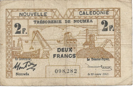 NOUVELLE-CALEDONIE - 2 FRANCS 1943 - Autres - Océanie