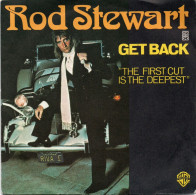 DISQUE VINYL 45 T DU CHANTEUR ROD STEWART - GET BACK - Filmmusik