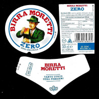 ITALIA ITALY - 2019 Etichetta Birra Beer Bière MORETTI ZERO Analcolica - Cerveza