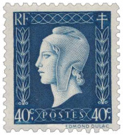 France 1944-1945 N°YT 684-685-686-691 MNH** Marianne De Dulac - 1944-45 Marianna Di Dulac