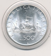 1967 Italia Repubblica 500 Lire Argento Veliero FDC - 500 Lire