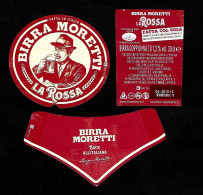 ITALIA ITALY - 2019 Etichetta Birra Beer Bière MORETTI LA ROSSA Fatta In Italia - Cerveza