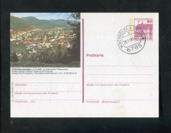 "BUNDESREPUBLIK DEUTSCHLAND" 1987, Bildpostkarte Mit Bildgleichem Stempel Ex "MUENCHWEILER" (B0091) - Illustrated Postcards - Used