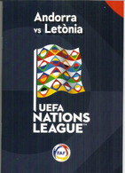 UEFA NATIONS LEAGUE 2018/19. ANDORRA-LETONIA, BOOKLET 16 PAGES LUXE, Disponible Seuls Aux Tickets VIP - Tickets - Entradas