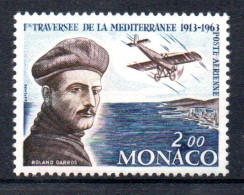 MONACO -- MONTE CARLO -- Poste Aérienne -- Roland GARROS 1963 -- 2 Francs - Airmail