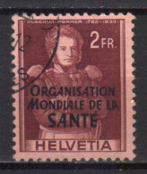 SWITZERLAND STAMPS, 1948-1950 THE WORLD HEALTH ORG. Sc.#5O22. USED - Used Stamps