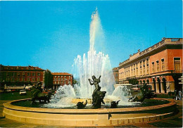 06 - Nice - La Fontaine De La Place Masséna - Jets D'eau - Automobiles - CPM - Carte Neuve - Voir Scans Recto-Verso - Places, Squares