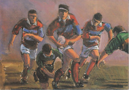 Rugby- Phase De Jeu - Illustration De Patrice SEPULCHRE - Rugby