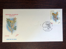 PAKISTAN FDC COVER 2000 YEAR MEDICINAL PLANTS HEALTH MEDICINE STAMPS - Pakistan