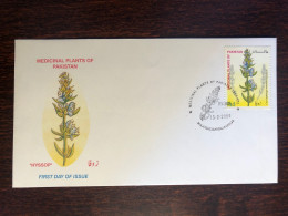 PAKISTAN FDC COVER 2002 YEAR MEDICINAL PLANTS HEALTH MEDICINE STAMPS - Pakistan